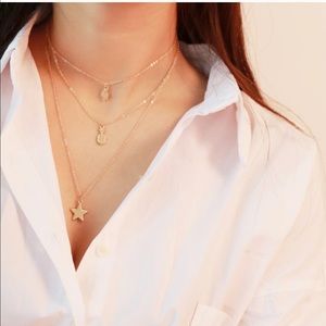 Layered Cactus 🌵 Pineapple 🍍 Star ⭐️ Necklace!!!